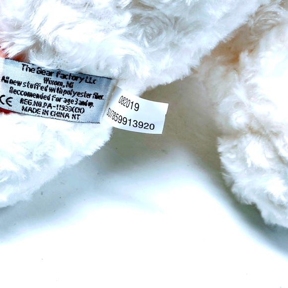 The Bear Factory Signature Collection White 13" Polar Bear Stuffed Plush Toy - Picture 3 of 8